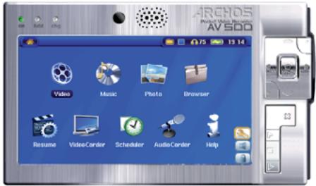 ARCHOS AV 500 - Connexions câblées pour enregistrement video - 2