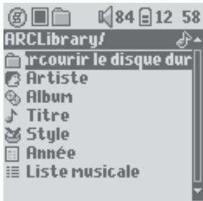 ARCHOS XS202 - Particularités de l'ARCLibrary - 1