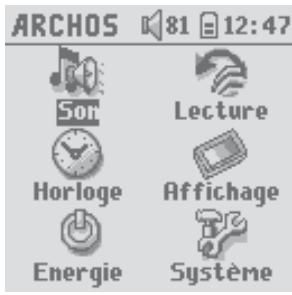 ARCHOS XS202 - Modifier les paramètres audio - 1