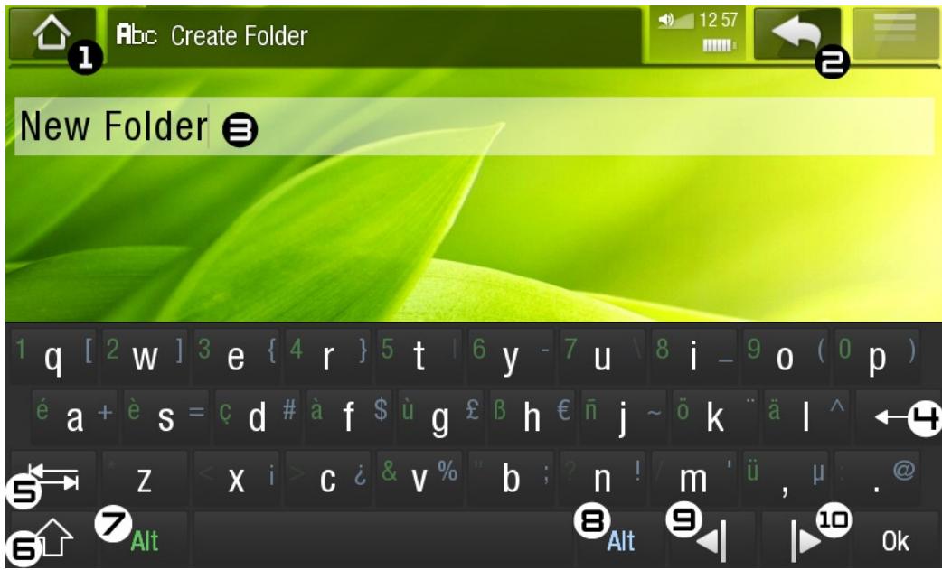 ARCHOS 5 INTERNET TABLET - UTILISATION DU CLAVIER VIRTUEL - 1