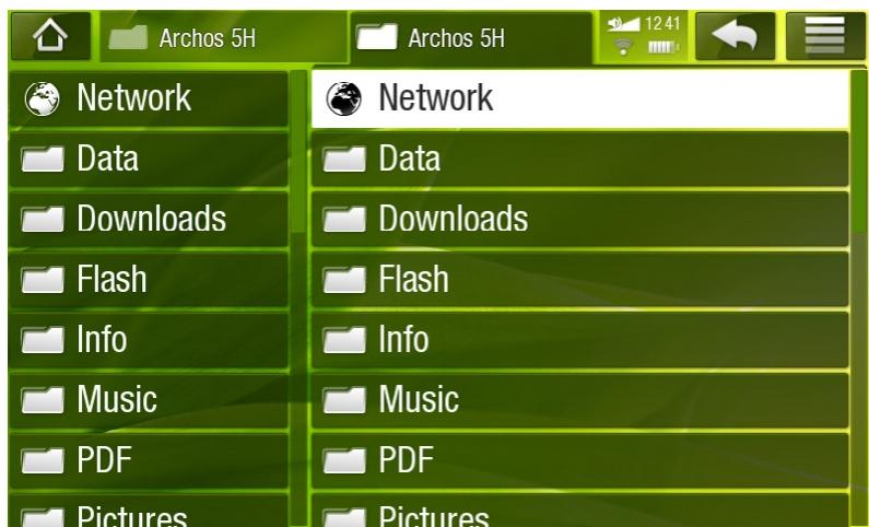 ARCHOS 5 INTERNET TABLET - UTILISATION DU NAVIGA- TEUR DE FICHIERS - 2