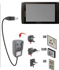ARCHOS 70 IT 2 - De batterijen laden - 1