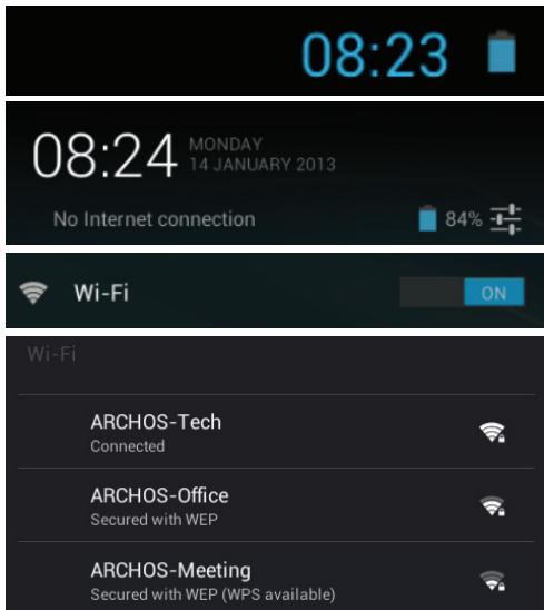 ARCHOS 80 CHILDPAD - Ligação a uma rede WiFi - 1