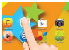 ARCHOS 80 CHILDPAD - Der erweiterte Startbildschirm: - 1