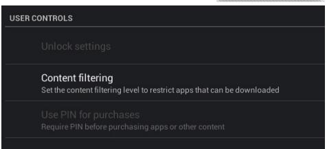 ARCHOS 80 CHILDPAD - Content filtering - 2