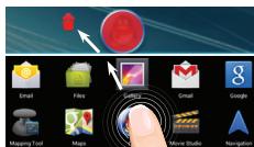 ARCHOS 80 CHILDPAD - Eliminación de un elemento de la pantalla de inicio: - 1