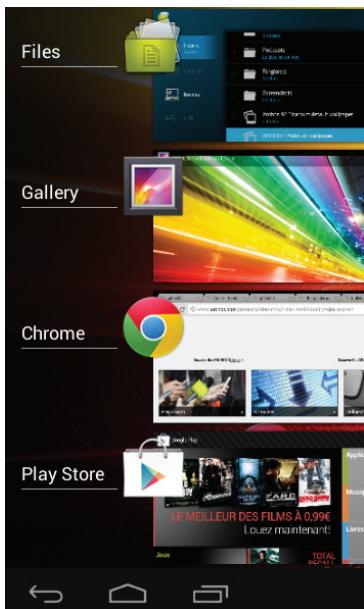 ARCHOS 101 HELIUM - Les réglages rapides - 1