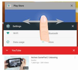ARCHOS 101D PLATINUM - Recente apps - 2