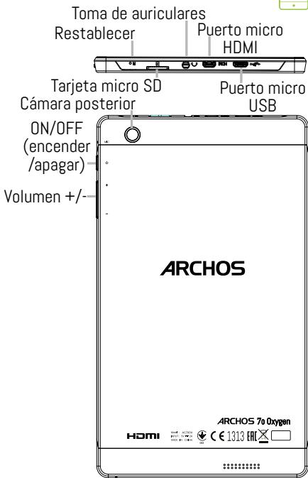 ARCHOS 133 OXYGEN,  70 OXYGEN - Descripción de su dispositivo - 3