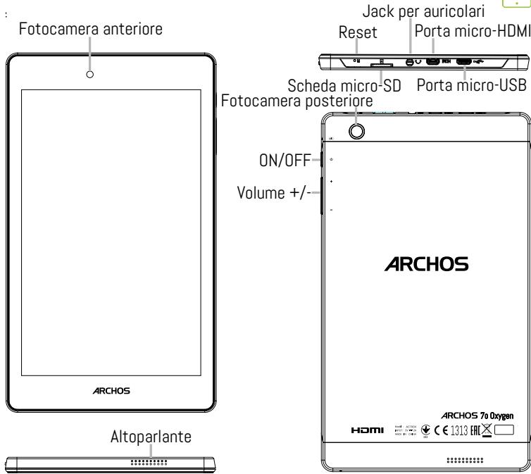 ARCHOS 133 OXYGEN,  70 OXYGEN - Descrizione del dispositorio - 2