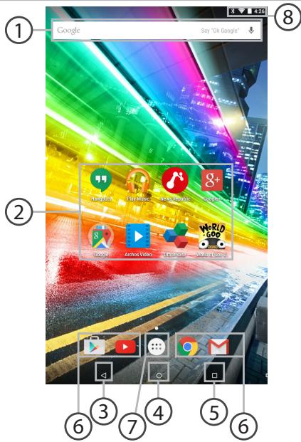 ARCHOS 70 PLATINUM - The Android™ Interface - 1