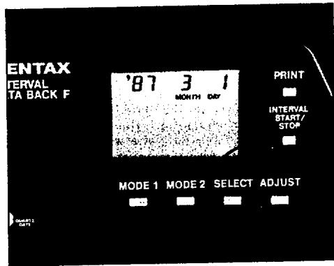 PENTAX INTERVAL DATA BACK - Data Adjustment - 1