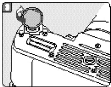 PENTAX MZ7 - MISE EN PLACE DES PILES - 3