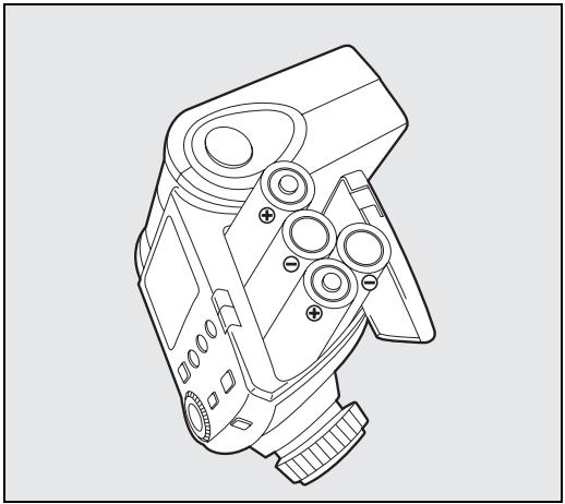 PENTAX AF 360 FGZ - Mise en place des piles - 2