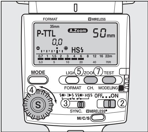 PENTAX AF 540 FGZ - Mode synchro flash haute vitesse - 1