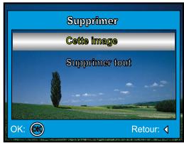 PENTAX OPTIO 50 - Pour supprimer une image/un clip vidéo par préférence - 4