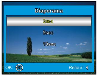 PENTAX OPTIO 50 - Affichage du diaporama - 2