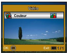 PENTAX OPTIO 50 - Menu vidéo - 1