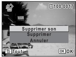 PENTAX OPTIO M30 - Suppression d'un fichier son - 1