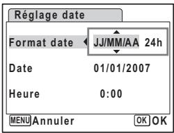 PENTAX OPTIO M30 - Réglage de la date et de l'heure - 1