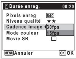 PENTAX OPTIO M30 - Sélection de la cadence d'image - 1