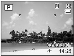 PENTAX OPTIO M30 - Choix des réglages optimaux par l'appareil lui-même (mode programme) - 1