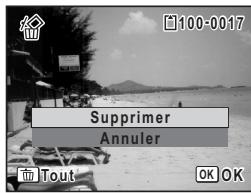 PENTAX OPTIO M30 - Suppression d'une image seule ou d'un fichier son - 2