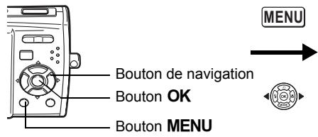 PENTAX OPTIO M30 - Affichage de l'heure de la destination sur l'écran LCD (Sélect, heures) - 3