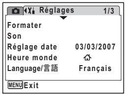 PENTAX OPTIO M30 - Changement du système de sortie vidéo - 4
