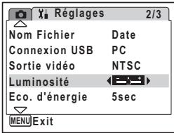 PENTAX OPTIO M30 - Réglage de la luminosité de l'écran LCD - 1