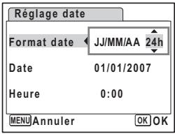 PENTAX OPTIO M30 - Réglage de la date et de l'heure - 2