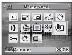PENTAX OPTIO M30 - Enregistrement d'un mémo vocal - 1