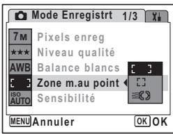 PENTAX OPTIO M30 - Modification de la zone de mise au point - 1