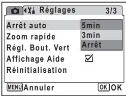 PENTAX OPTIO M30 - Désactivation de l'arrêt auto - 1