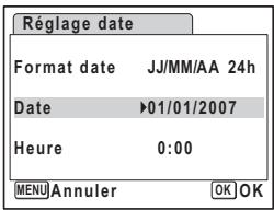 PENTAX OPTIO M30 - Réglage de la date et de l'heure - 3