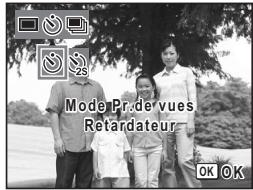 PENTAX OPTIO M30 - Utilisation du retardateur - 1