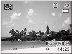 PENTAX OPTIO M30 - Affichage de l'heure de la destination sur l'écran LCD (Sélect, heures) - 2