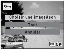 PENTAX OPTIO M30 - Protection des images et des fichiers son contre la suppression (protéger) - 1