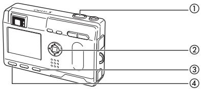 PENTAX OPTIO S - Utilisation des fonctions des boutons - 4