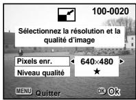 PENTAX OPTIO S - Modification de la taille de l'image - 2