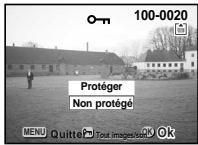 PENTAX OPTIO S - Protection des images/du son contre l'effacement (Protéger) - 1