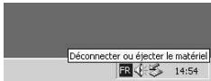PENTAX OPTIO S - Déconnexion de la liaison appareil/PC (Windows 2000/Me) - 1