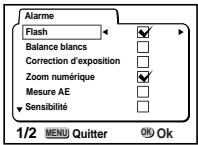 PENTAX OPTIO S - Sauvegarde des éléments du menu (Mémoire) - 3