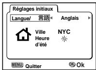 PENTAX OPTIO S - Réglage de la langue d'affichage - 1