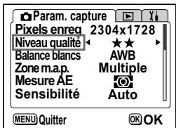 PENTAX OPTIO S4I - Niveau de qualité - 1