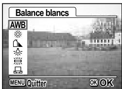 PENTAX OPTIO S4I - Réglage de la balance des blancs - 1
