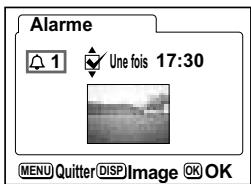 PENTAX OPTIO S4I - Réglage de l'alarme - 2