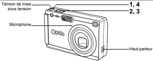 PENTAX OPTIO S4I - Enregistrement de son (mode dictaphone) - 1