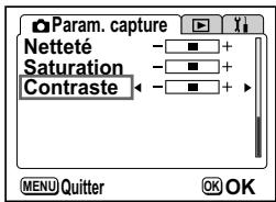 PENTAX OPTIO S4I - Réglage du contraste de l'image - 1