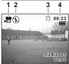 PENTAX OPTIO S5N - Réalisation de séquences vidéo (mode Vidéo) - 2